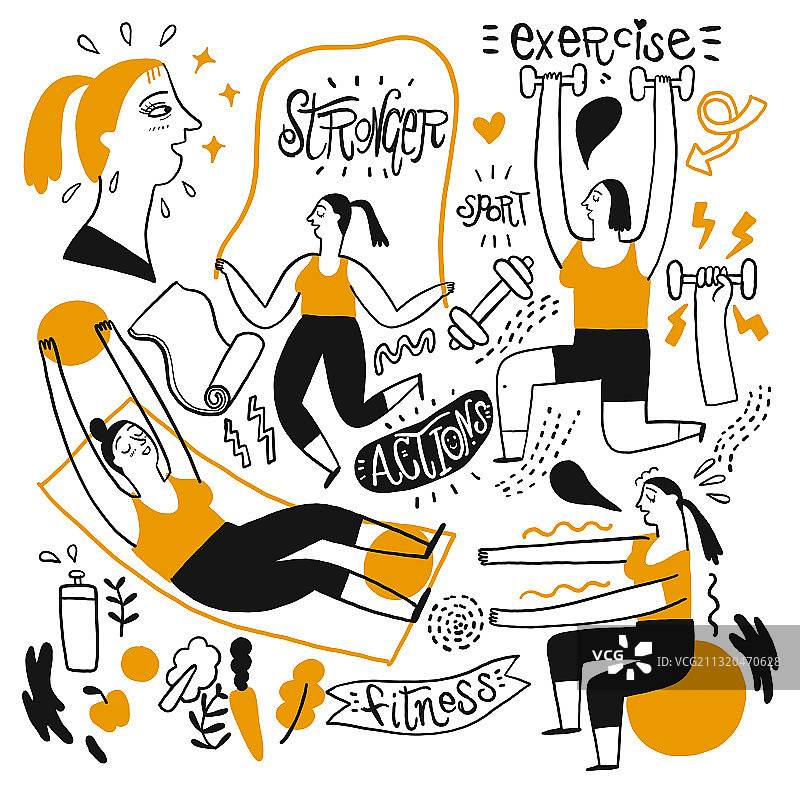 人们进行各种活动图片素材