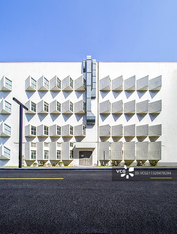 整齐的居民楼图片素材