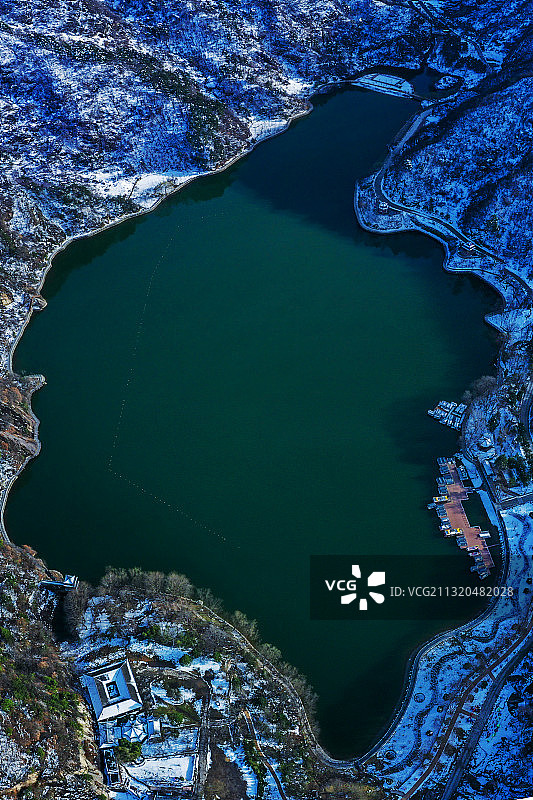 西安翠华山天池图片素材