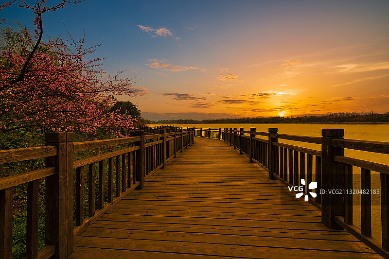 中国四川成都鲁家滩风光平视角图片素材