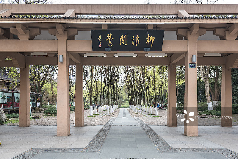 西湖柳浪闻莺图片素材