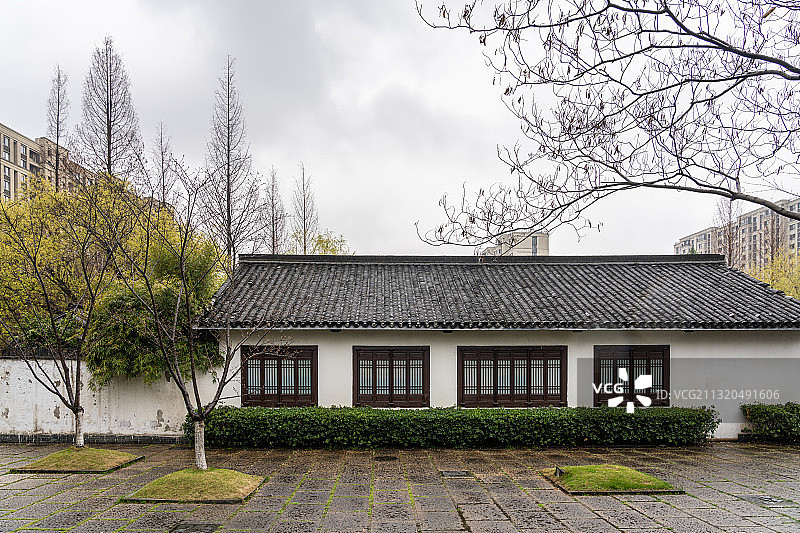 浙江省杭州市江干区机场路草庄公园图片素材