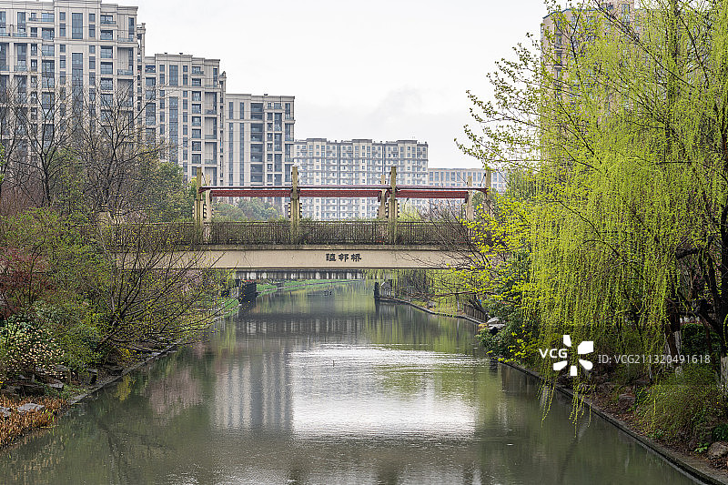 浙江省杭州市江干区机场路草庄公园图片素材