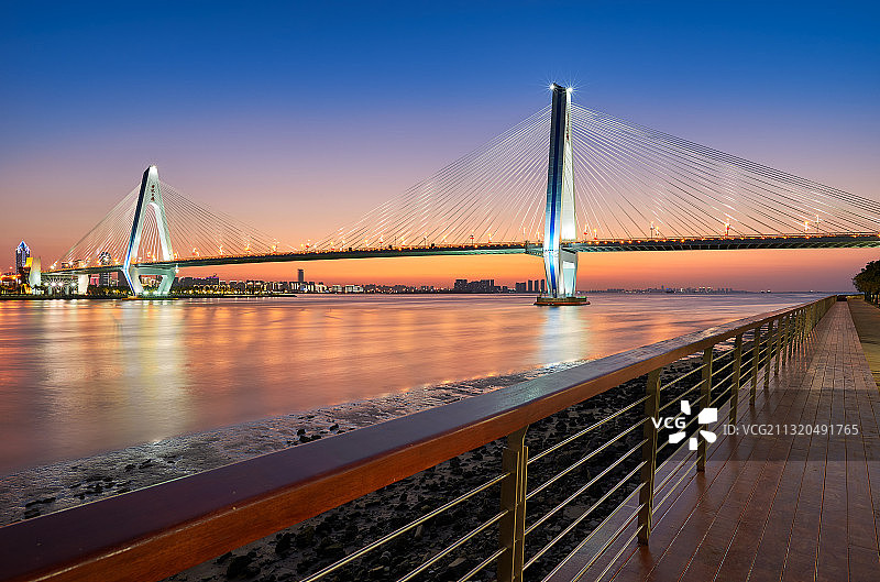 海口世纪大桥图片素材