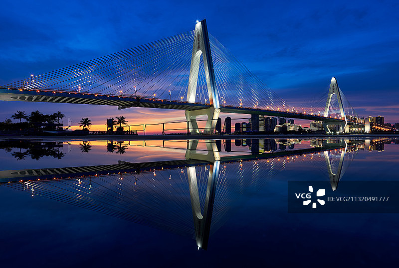 海口世纪大桥图片素材