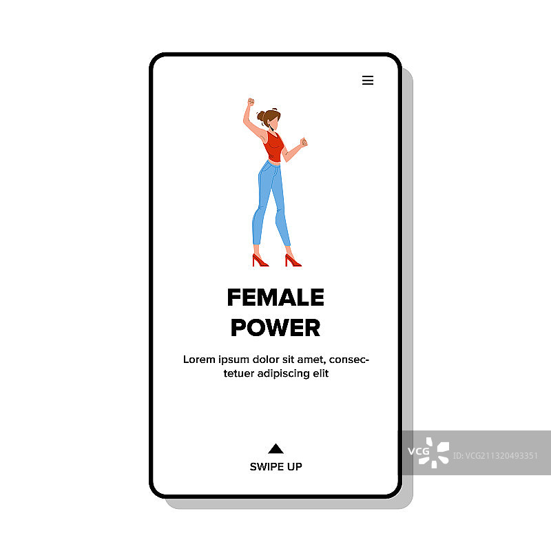 女强人摆姿势图片素材