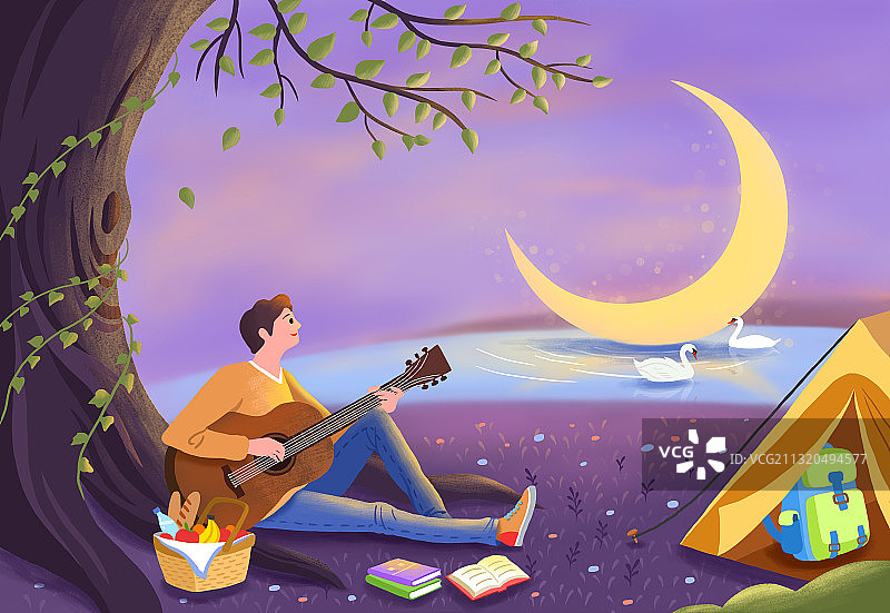 《月色》图片素材