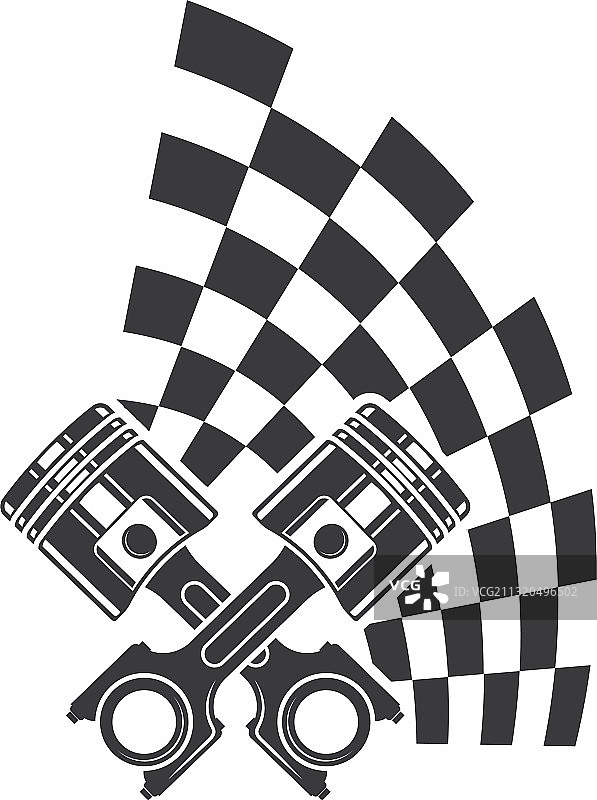 赛车旗帜图标汽车图片素材