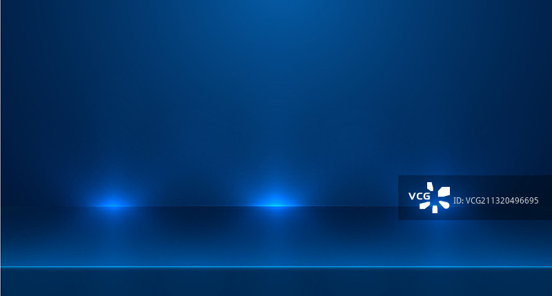 蓝色空房间工作室背景图片素材