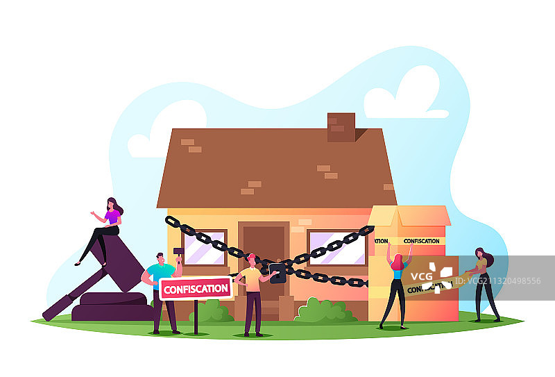 房地产拍卖中的取消抵押品赎回权图片素材