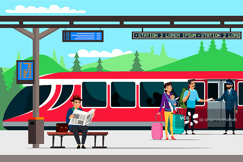 火车站字符图片素材