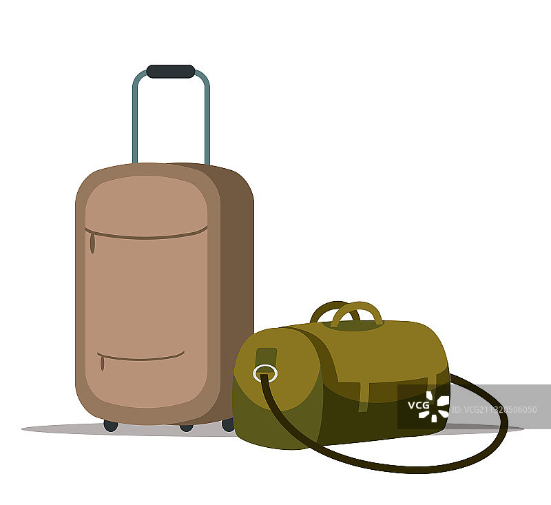 扁平塑料手提箱图片素材