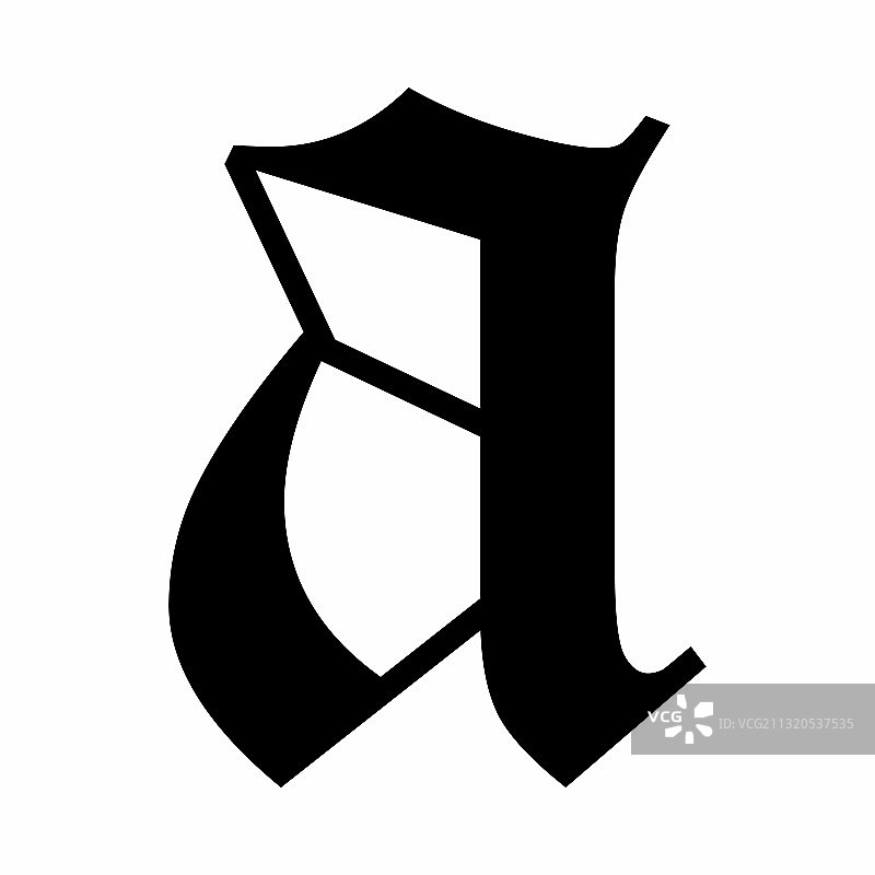 老式英文字母小写a图片素材