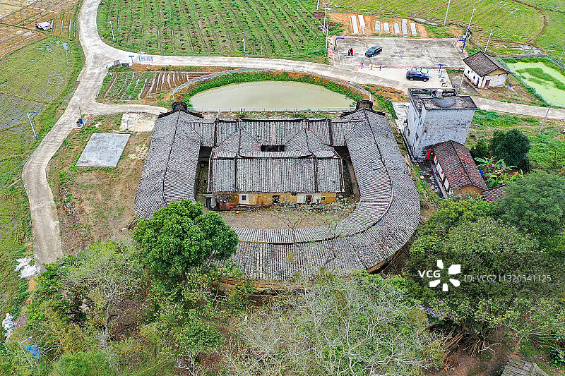 客家围垄屋图片素材
