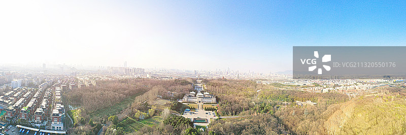 江苏省南京市雨花台烈士陵园全景风光图片素材