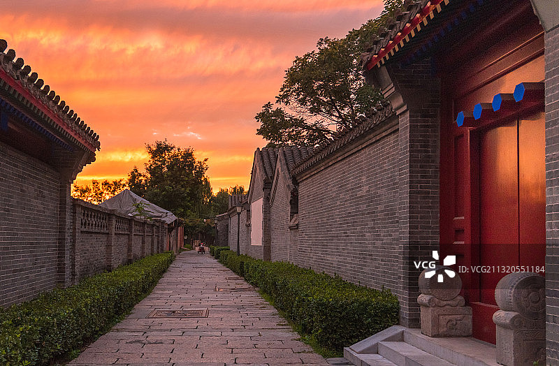 北京，胡同，四合院，中国文化图片素材