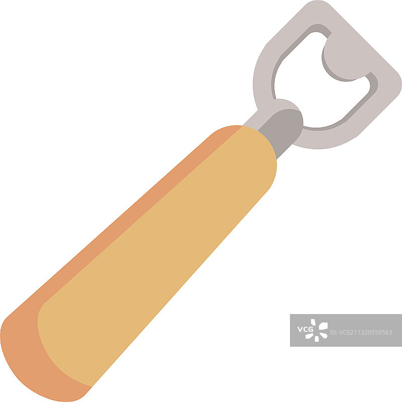 扁平风格开瓶器图标图片素材