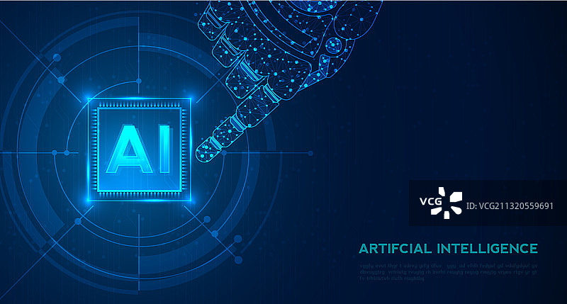 人工智能机器学习数据图片素材