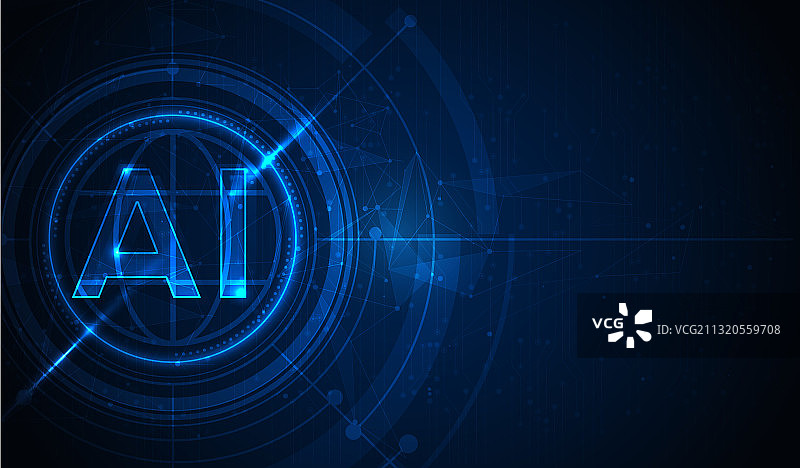 人工智能机器学习数据图片素材