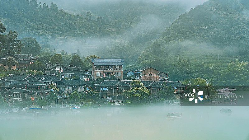 重庆酉阳河湾山寨图片素材