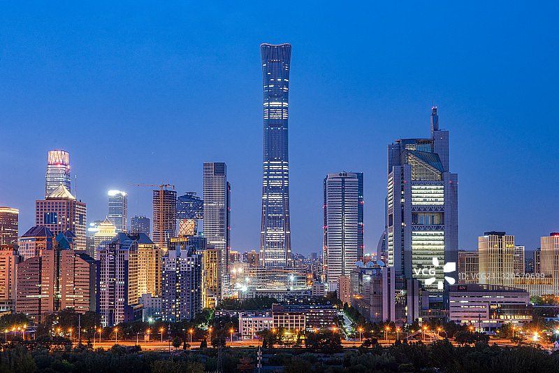 国贸蓝调图片素材