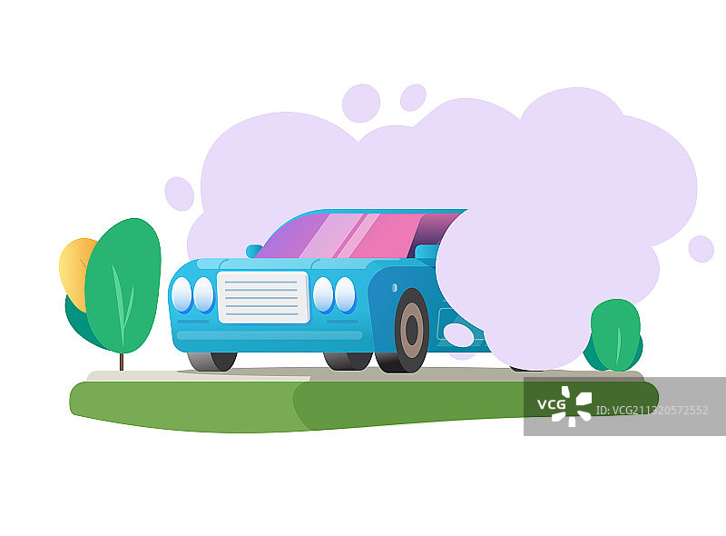 汽车排放的二氧化碳云图片素材