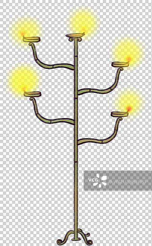 青铜灯图片素材