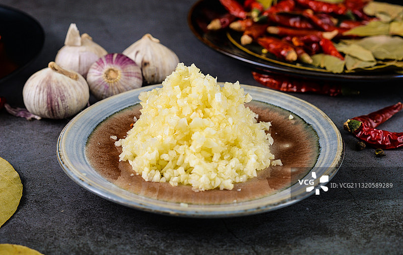 火锅大蒜蒜泥蒜粒图片素材