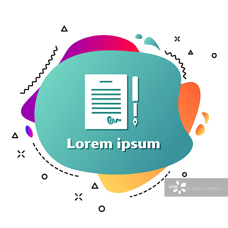 白色结婚协议图标图片素材