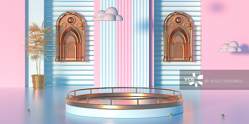 3D商品展示空间背景图片素材