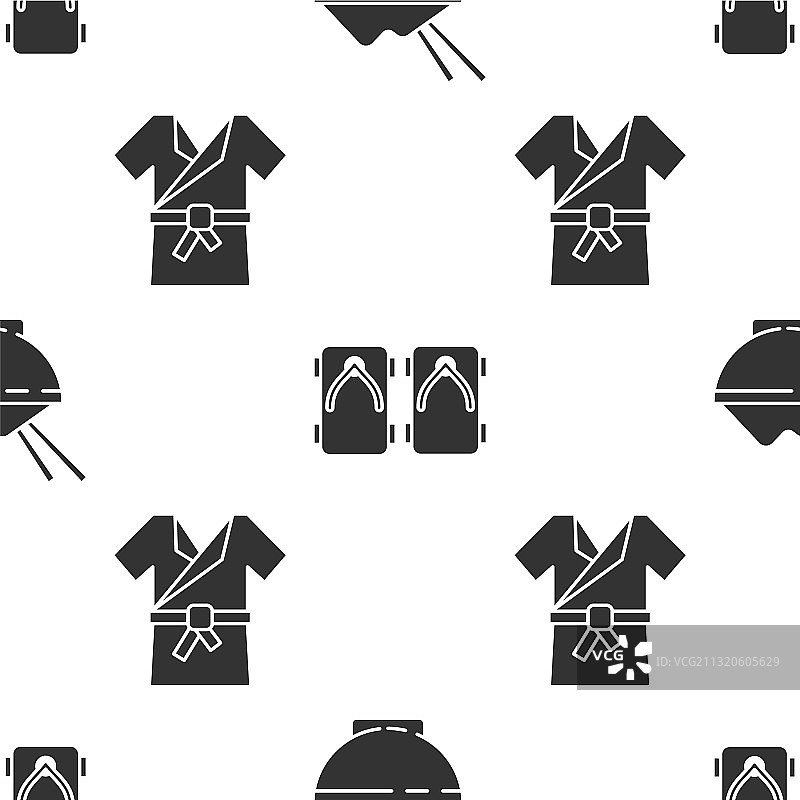 碗装米饭、筷子和木屐图片素材