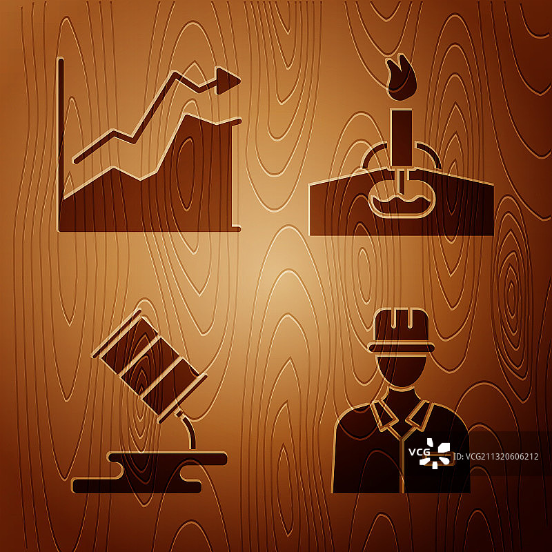 石油工人、油价上涨、石油泄漏图片素材