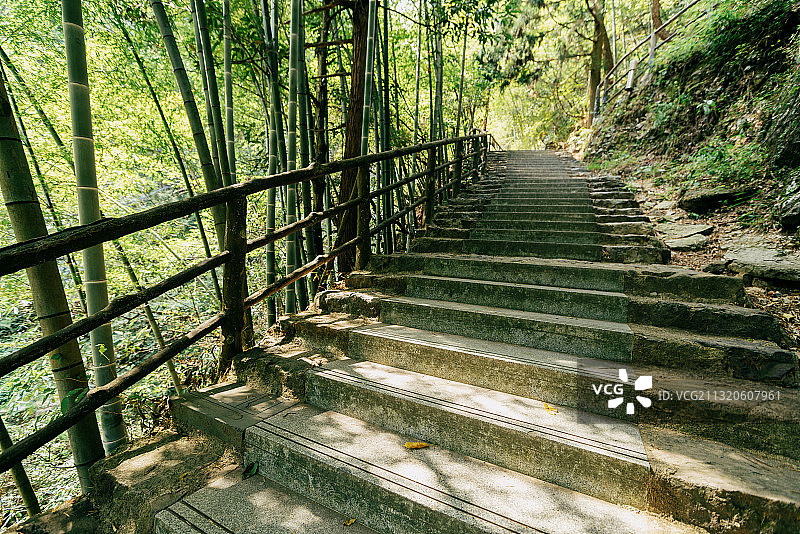东天目山的山路图片素材