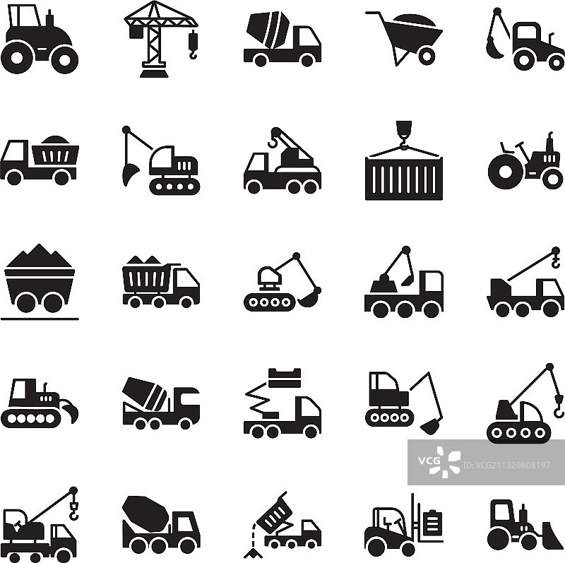 建筑机械标志符号图片素材