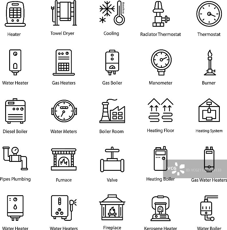工业线条图标图片素材