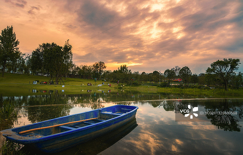 新都 桂湖 宝光寺 西南石油大学 城市天际线 三河场 新都一图片素材