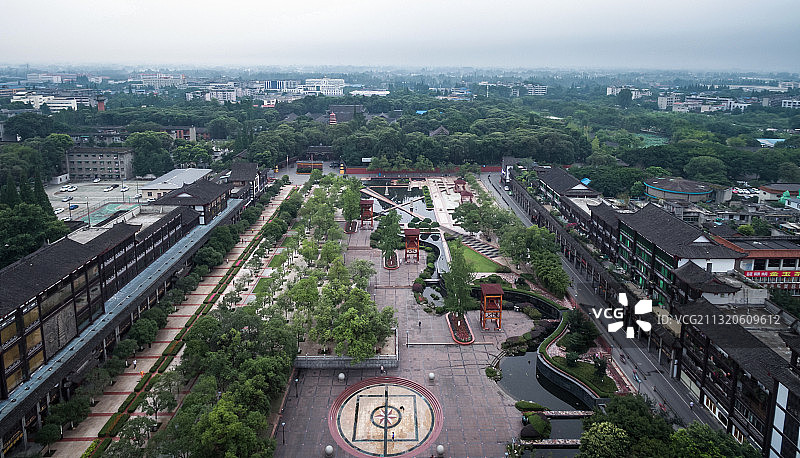 新都 桂湖 宝光寺 西南石油大学 城市天际线 三河场 新都一图片素材