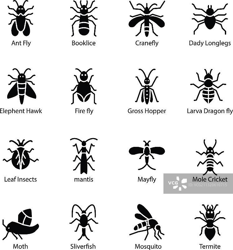害虫防治图标包图片素材