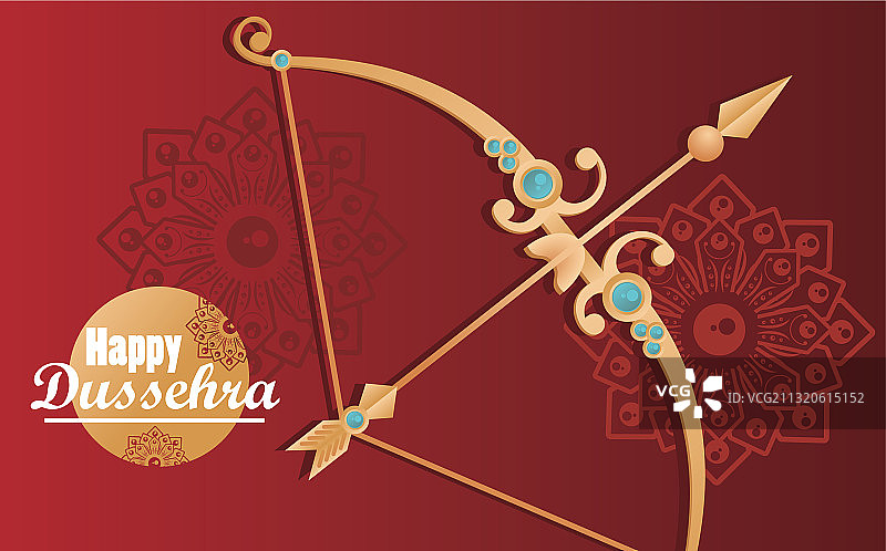 快乐的十胜节拱门庆祝卡片图片素材