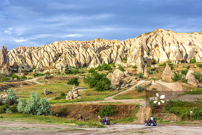 土耳其卡帕多奇亚玫瑰谷风光图片素材