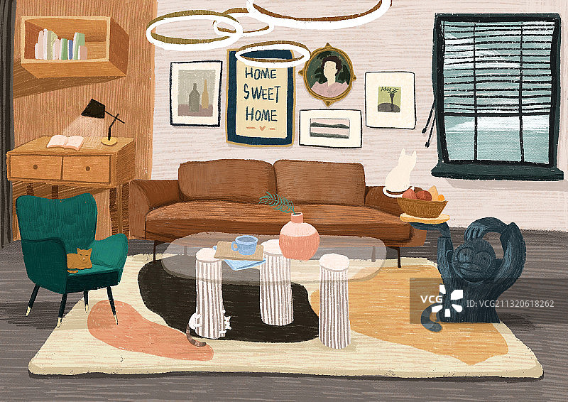 躲猫猫之客厅篇图片素材