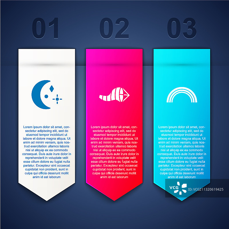 月亮星星圆锥气象风向袋风合集图片素材