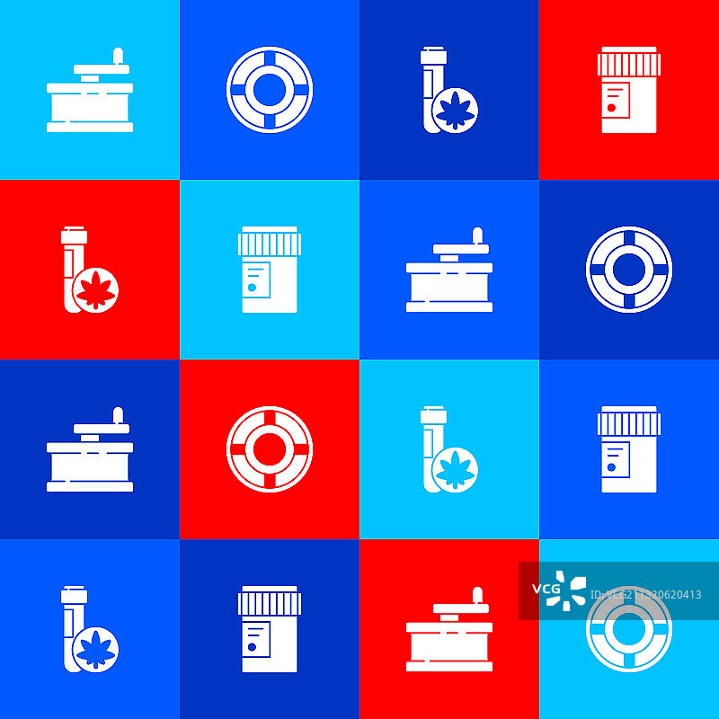 手动研磨器烟灰缸和化学试管图片素材