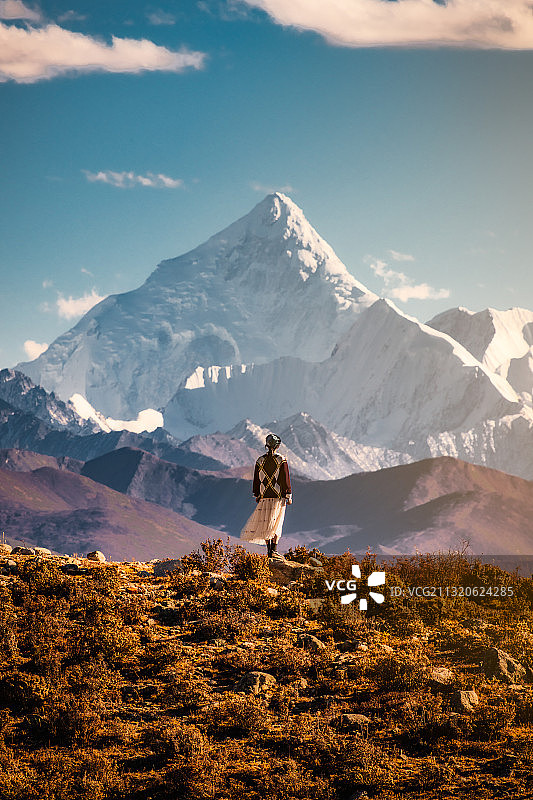 川西甘孜贡嘎雪山图片素材