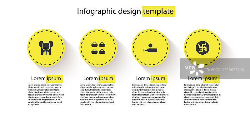 大象印度香料木制板球拍元素合集图片素材