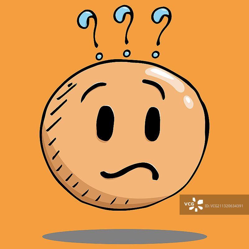 手绘情感笑脸图标图片素材