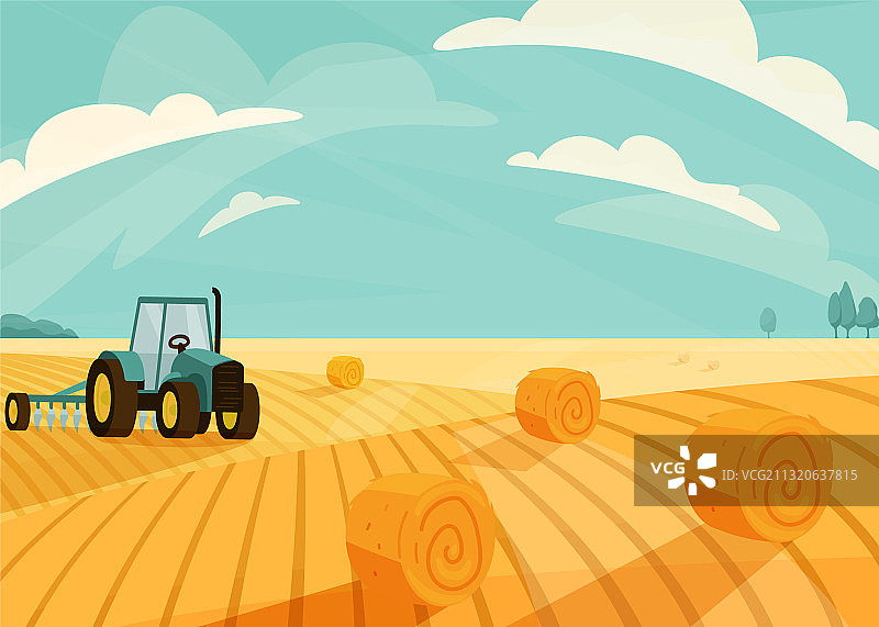 麦田景观图片素材