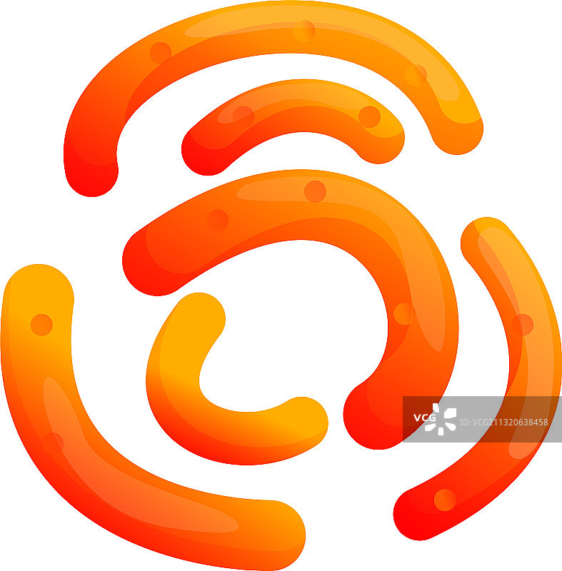 保加利亚乳杆菌卡通风格图标图片素材