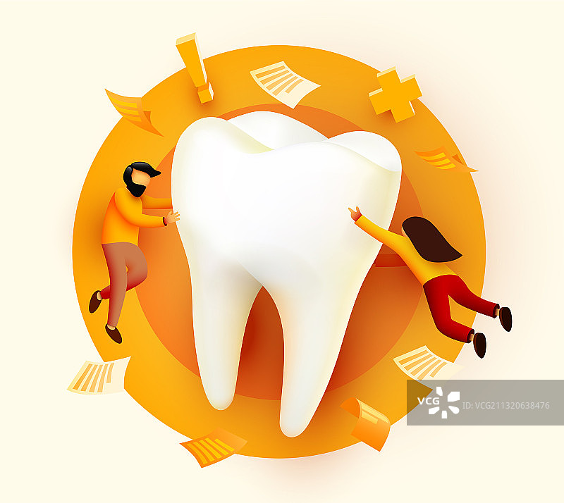 人们围绕着大型牙科诊所飞行图片素材