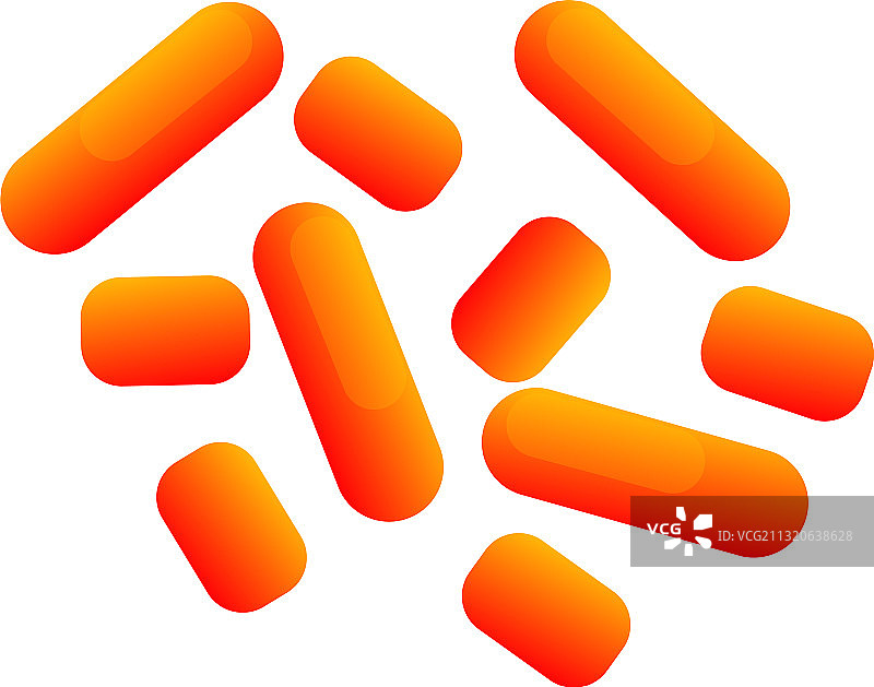 益生菌肠道卡通图标图片素材